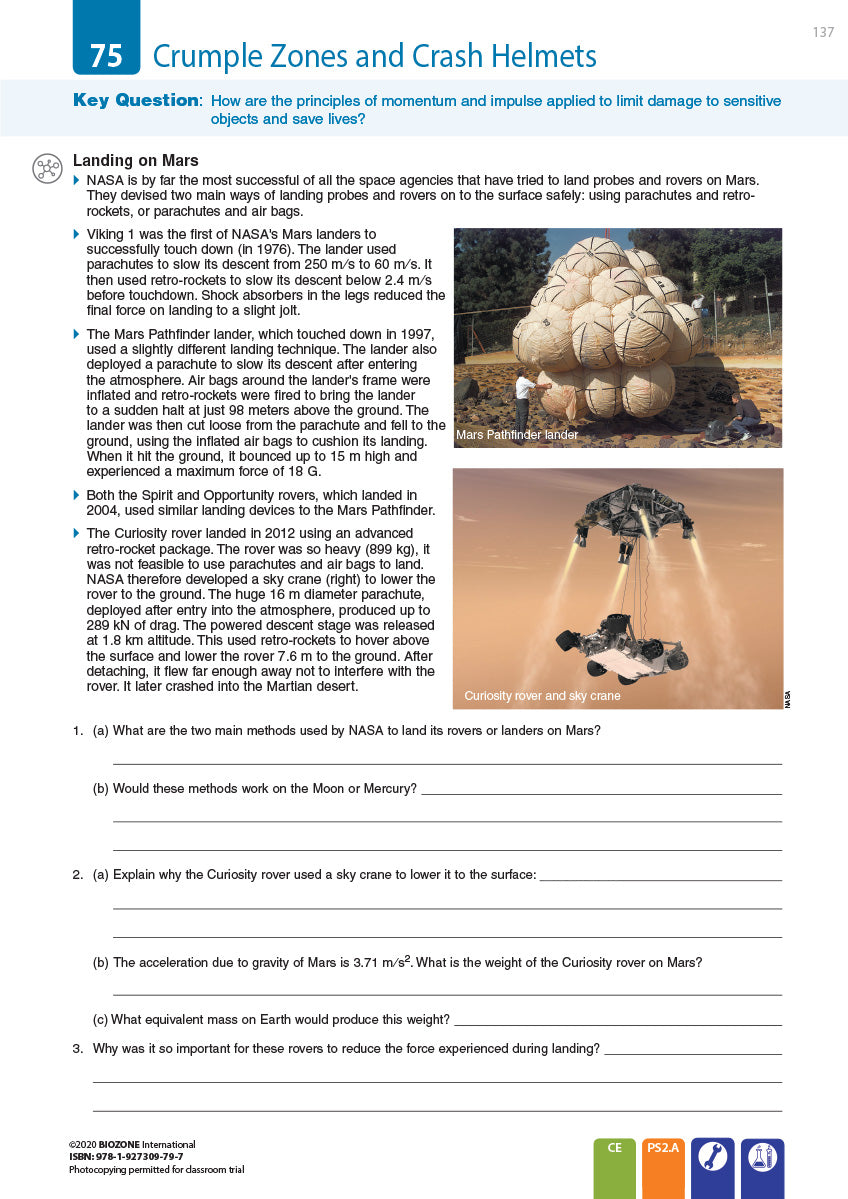 Physical Sciences for NGSS - Student Edition